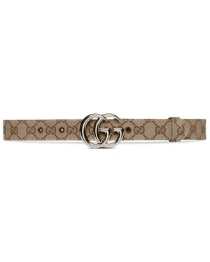Gucci Gg Marmont Belt - White