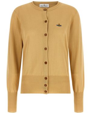 Vivienne Westwood Crew Neck Cardigan - Yellow