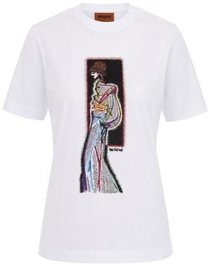 Missoni Graphic Crew Neck T-Shirt - White