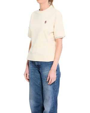 Moncler Logo Crew Neck T-Shirt - Blue