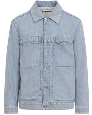 Jil Sander Shirt Collar Jacket - Blue