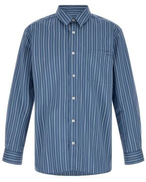 A.P.C. Relaxed Stripes Shirt - Blue