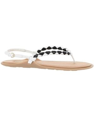 Miu Miu Leather Sandals - White