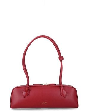 Alaïa Le Teckel Medium Shoulder Bag - Red