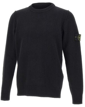 Stone Island Crew Neck Sweater - Blue