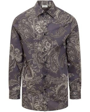 Etro Regular Paisley Shirt - Gray