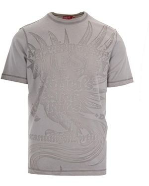 DIESEL Crew Neck T-Shirt - Gray