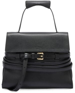 Moschino Tie Me Small Satchel - Black