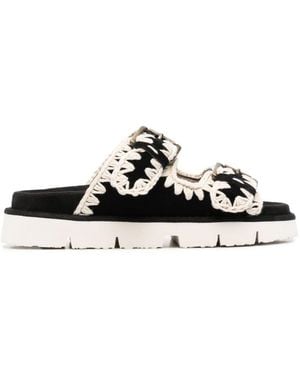 Mou Bio-Buckle Sandals - White