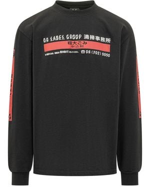 44 Label Group Crew Neck Sweatshirt - Black