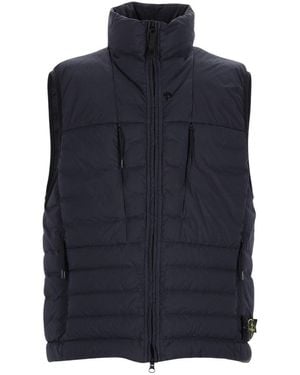 Stone Island Sleeveless Down Jacket - Blue