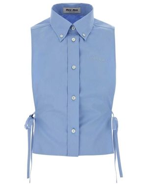 Miu Miu Tailored Shirt - Blue