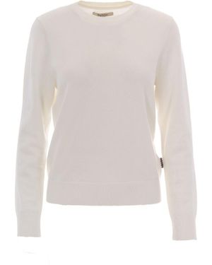 Barbour Crew Neck Sweater - White