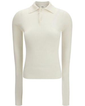Rier Solid Shirt Collar Polo - White