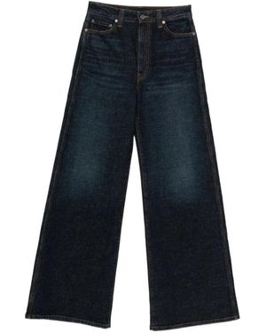 KHAITE Dane Wide-Leg Jeans - Blue