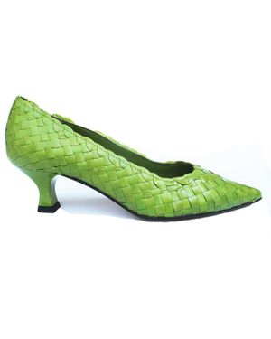 LA ROSE Slip On Pumps - Green