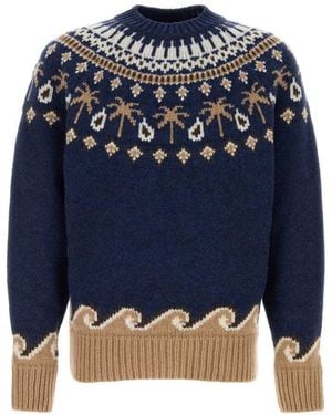 Alanui Jacquard Jumper - Blue