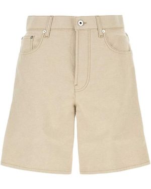 Burberry Cotton Bermuda Shorts - Natural