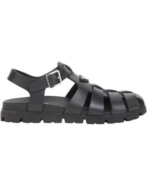 Prada Slingback Sandals - Black