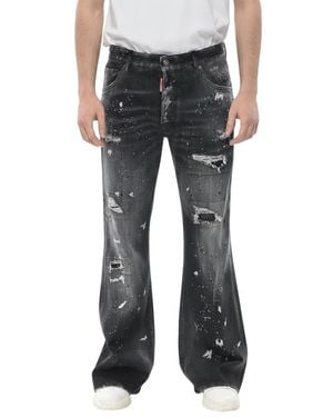 DSquared² Flared Mid Rise Jeans - Black
