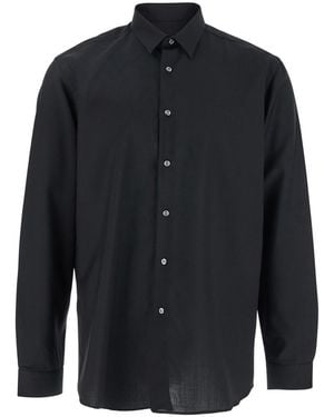 Low Brand Relaxed Solid Shirt - Blue