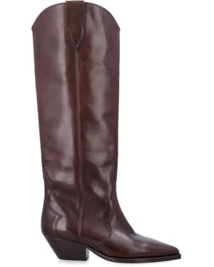 Isabel Marant Leather Boots - Brown