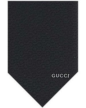 Gucci Textured Tie - Blue
