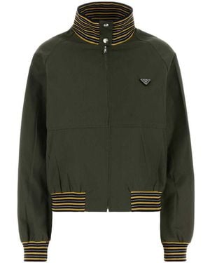 Prada Turtle Neck Jacket - Green