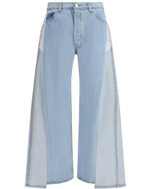 E.L.V. Denim Light Loose Low Rise Jeans - Blue