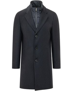 BOSS Regular Trench Coat - Blue