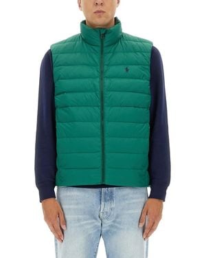 Polo Ralph Lauren Sleeveless Logo Jacket - Green
