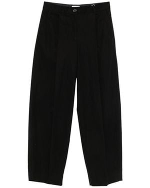 TOTEME Relaxed Fit Pants - Black