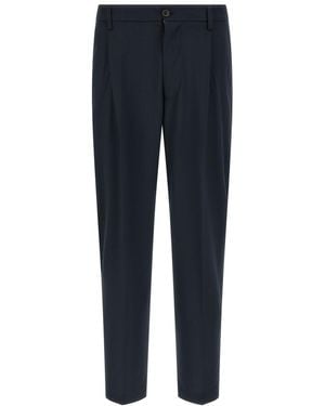 Department 5 Regular Flat Front Pants - Blue