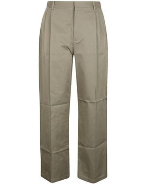 Loewe Central Pleated Trousers - Grey