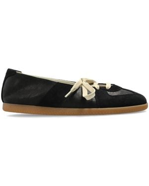Maison Margiela Leather Replica Ballet Flats - Black