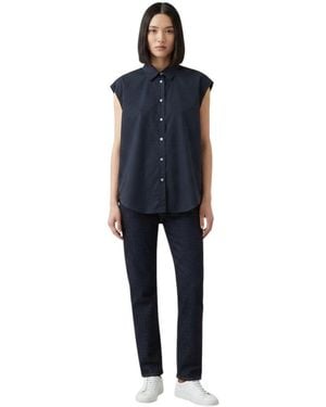Woolrich Oversized Solid Shirt - Blue