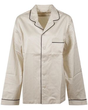 Tekla Regular Stripes Shirt - Natural