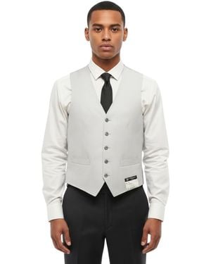 Corneliani Solid Waistcoat - White