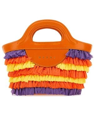 Marni Fabric Micro Tropicalia Summer Handbag - Orange