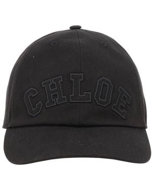 Chloé Logo Baseball Cap - Black