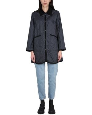 Lavenham Quilted Shirt Collar Jacket - Black