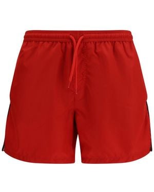 Gcds Regular Swim Shorts - Red