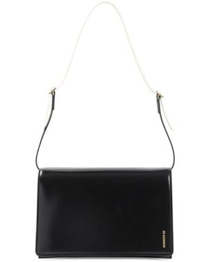 Jil Sander File Small Shoulder Bag - Black