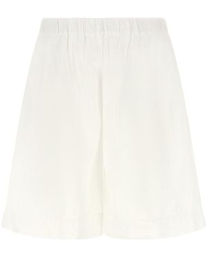 Xacus Carlotta Bermuda Shorts - White