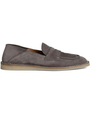 Dolce & Gabbana Suede Loafers - Grey