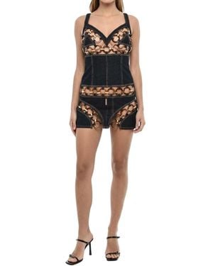 DSquared² Sweet Heart Neck Mini Dress - Black
