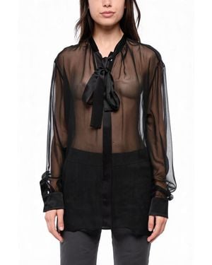 Dolce & Gabbana Round Neck Top - Black