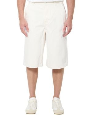 Ami Paris Relaxed Solid Shorts - White