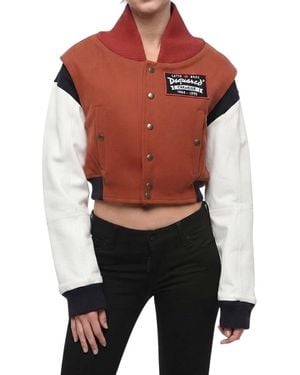 DSquared² Color Block Mock Collar Jacket - Black
