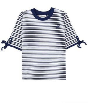 Baum und Pferdgarten Stripes Crew Neck T-Shirt - Blue